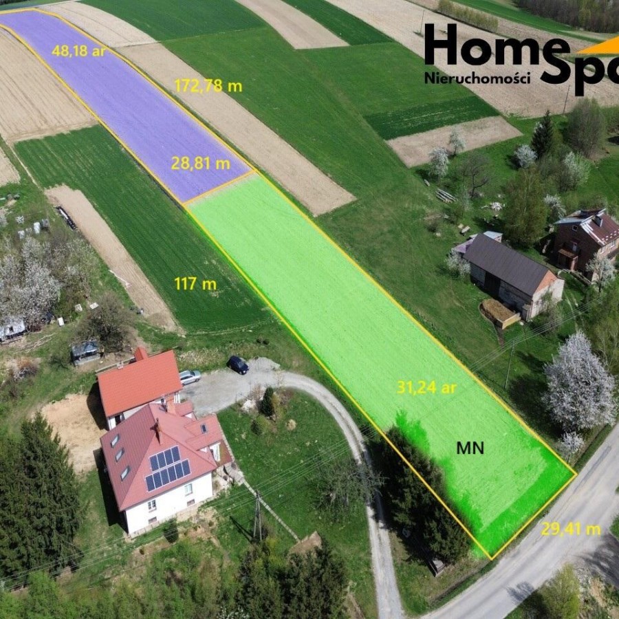podkarpackie, rzeszowski, Chmielnik, Bor&oacute;wki, Działki w miejscowości Bor&oacute;wki, gmina Chmielnik